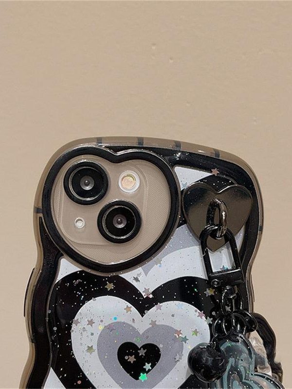 Y2k Chain and Heart iPhone Case