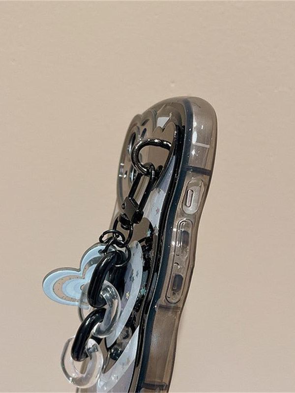 Y2k Chain and Heart iPhone Case