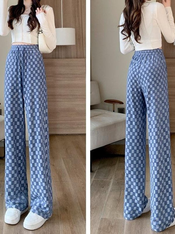 Y2K Checkered Sweatpants