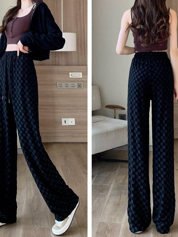 Y2K Checkered Sweatpants