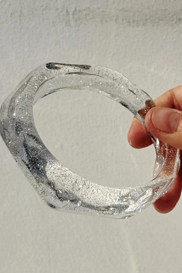 Y2K Clear Resin Bracelet