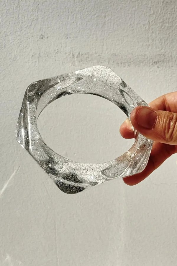 Y2K Clear Resin Bracelet