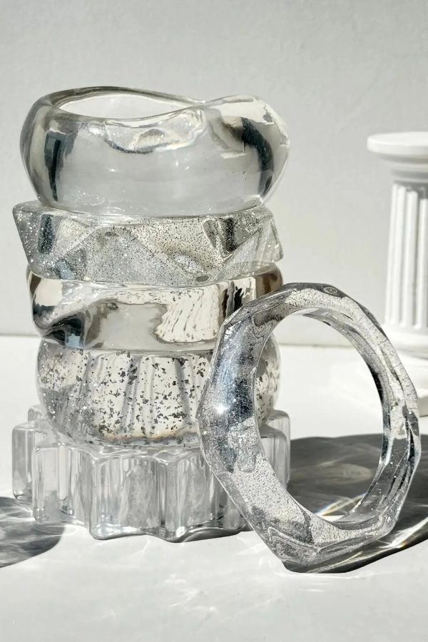 Y2K Clear Resin Bracelet