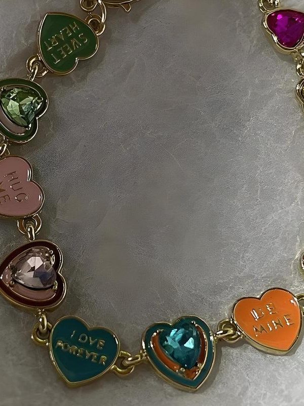 Y2K Colorful Heart Bracelet