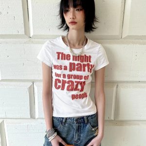 Y2K Crazy Party Graphic Tee