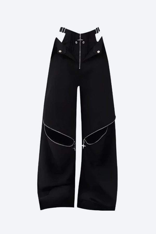 Y2K Cut Out Waist Pants