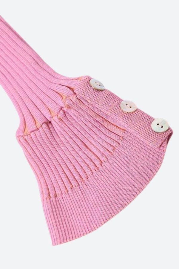 Y2K Detachable Sleeves Crop Cardigan