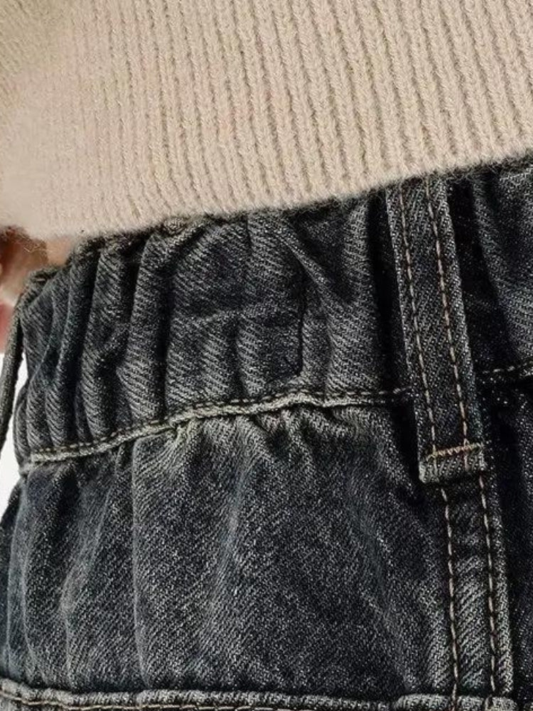 Y2K Distressed Pocket Wide Leg Jeans Y2K Distressed Pocket Wide Leg Jeans