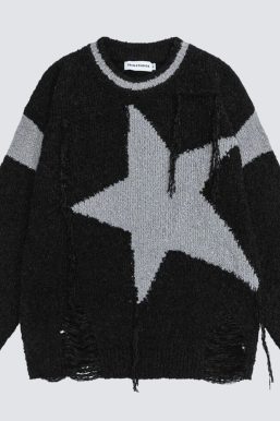 Y2K Distressed Sweater