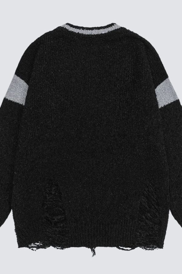Y2K Distressed Sweater