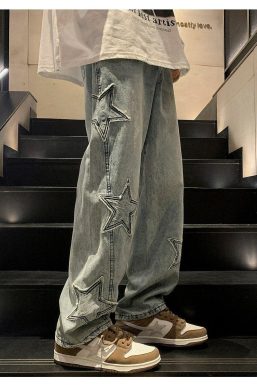 Y2K Embroidered Jeans