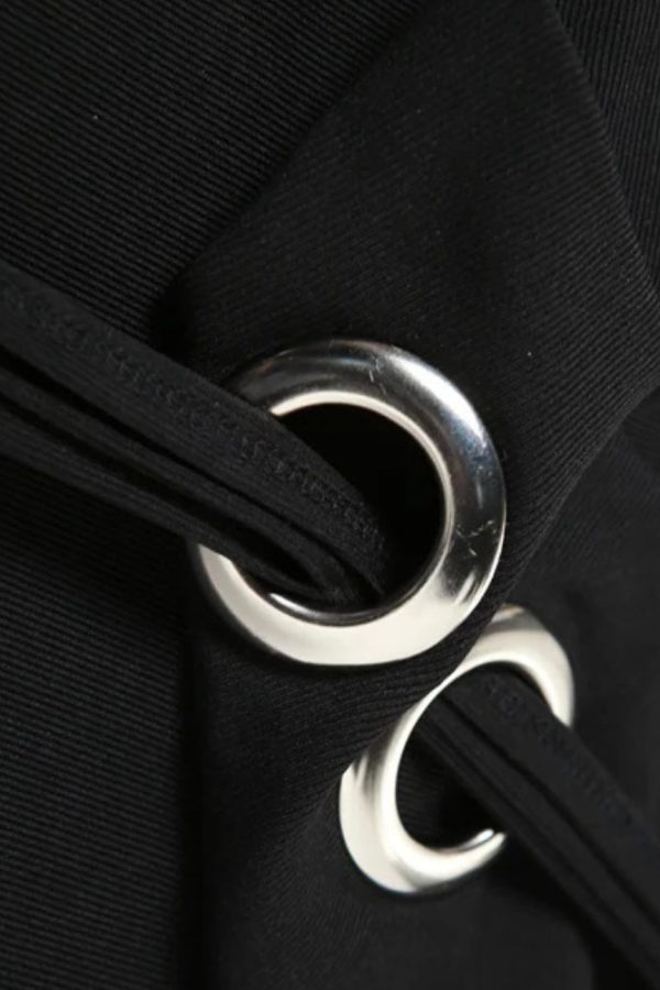 Y2K Eyelets Halter Neck Top