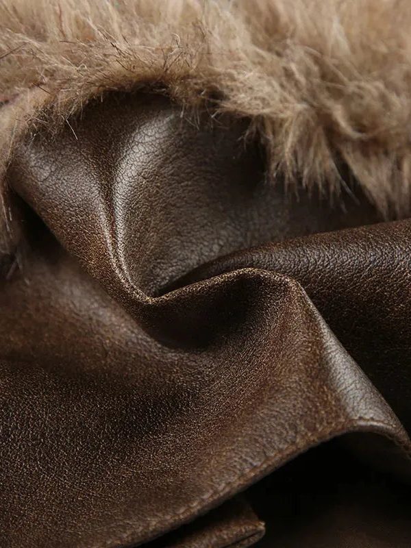 Y2K Faux Fur Mini Skirt