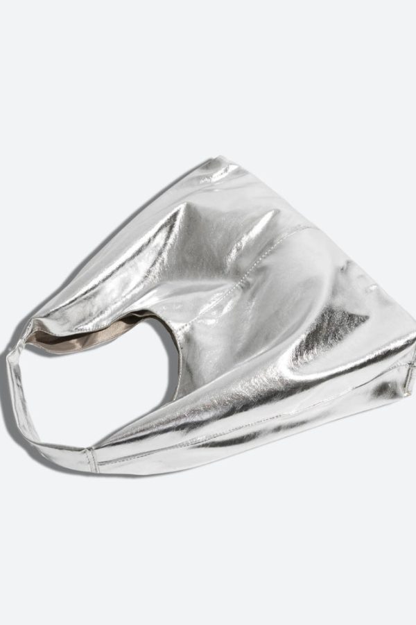 Y2K Faux Patent Leather Hobo Bag