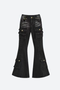 Y2K Flared Cargo Jeans