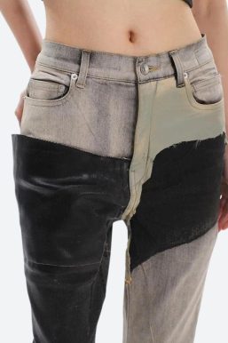 Y2K Grunge Patchwork Flare Pants