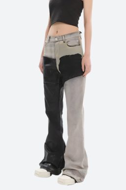 Y2K Grunge Patchwork Flare Pants