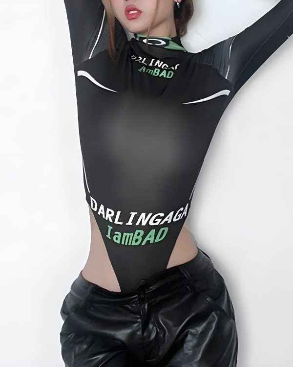 Y2K I Am Bad Bodysuit