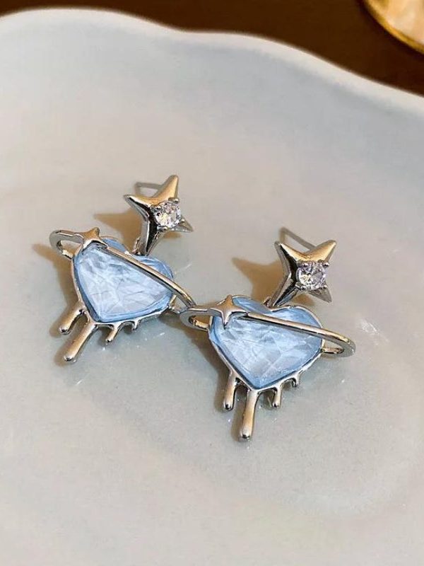 Y2K Melting Heart Earrings