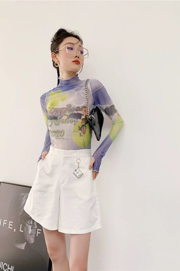 Y2K Minecraft Mesh Top