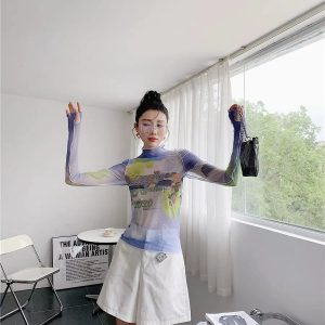 Y2K Minecraft Mesh Top