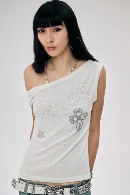 Y2K One Shoulder Top