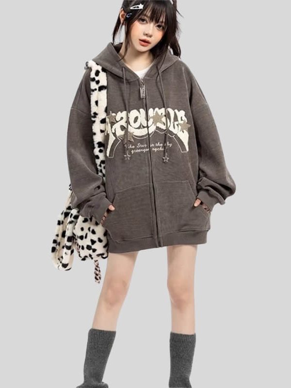 Y2K Oversized Graphic Hoodie