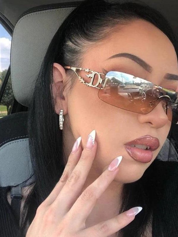 Y2K Rectangle No Frame Sunglasses