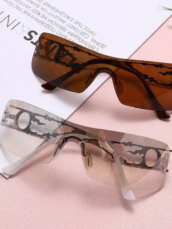 Y2K Rectangle No Frame Sunglasses