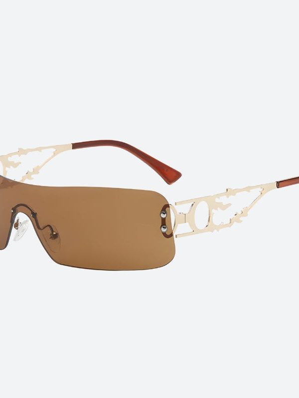 Y2K Rectangle No Frame Sunglasses