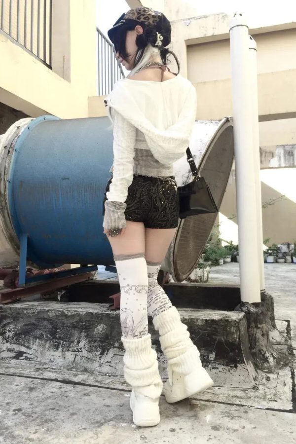 Y2K Rhinestone Layered Cardigan