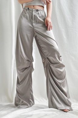 Y2K Satin Wide Leg Pants