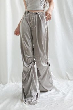 Y2K Satin Wide Leg Pants