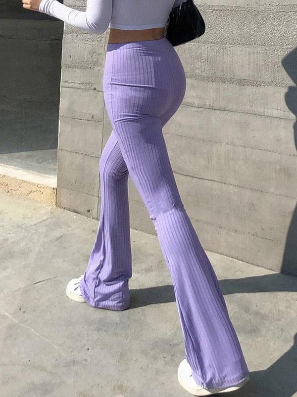 Y2K Slim Fit Flared Pants