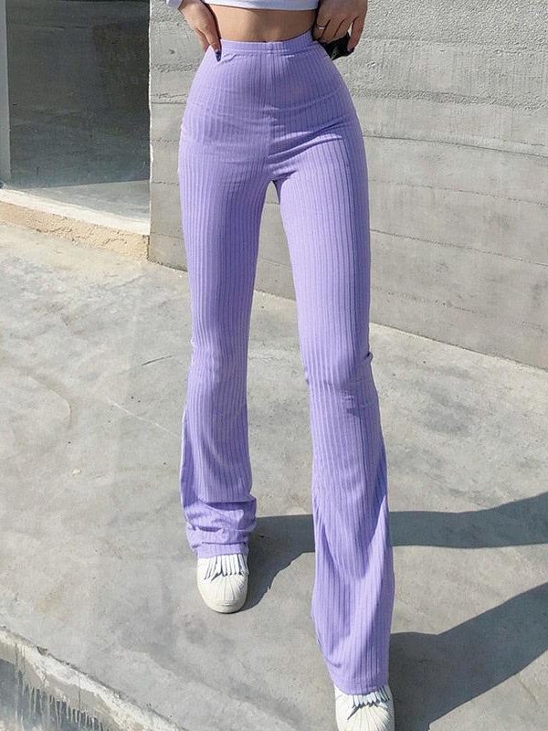 Y2K Slim Fit Flared Pants