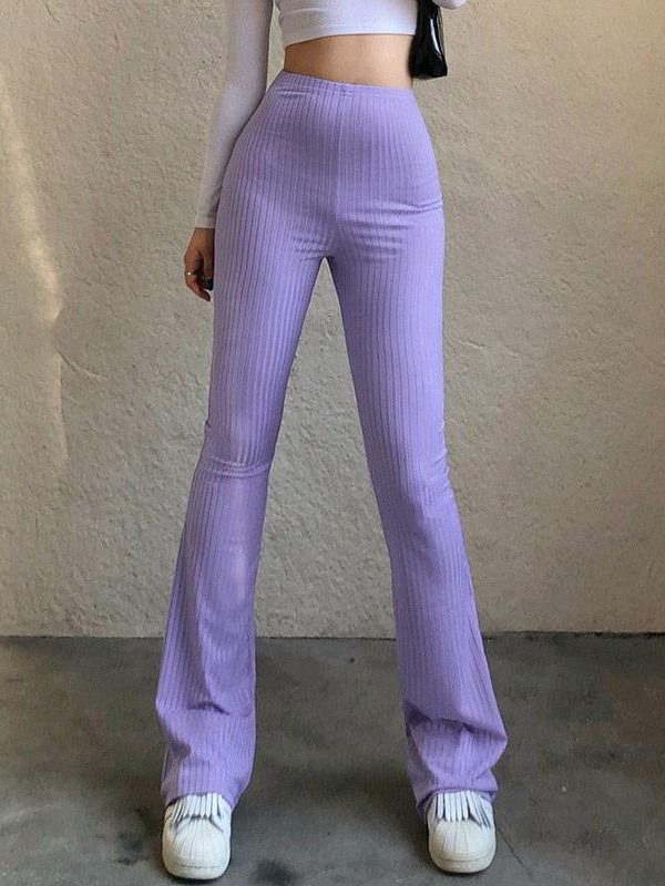 Y2K Slim Fit Flared Pants