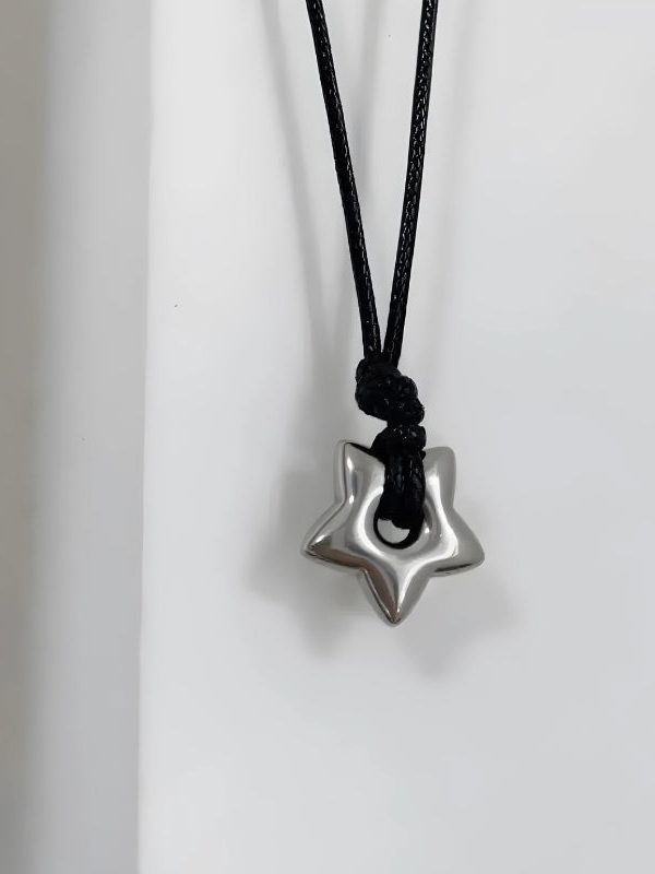 Y2K Star Cord Necklace