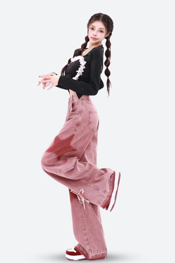 Y2K Star Denim Jeans