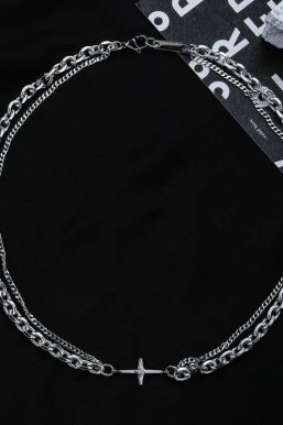 Y2K Star Double Chain Necklace