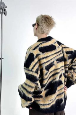 Y2K Star Fluffy Sweater