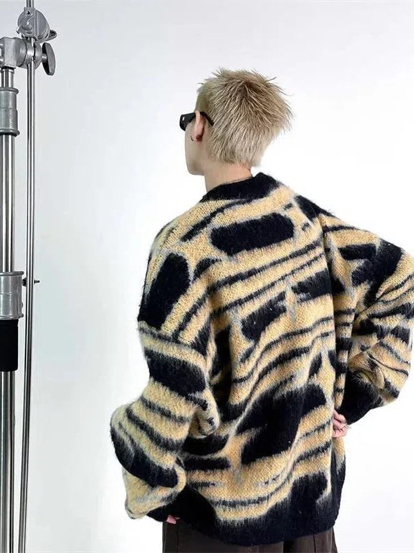 Y2K Star Fluffy Sweater