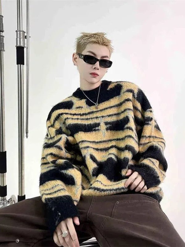 Y2K Star Fluffy Sweater