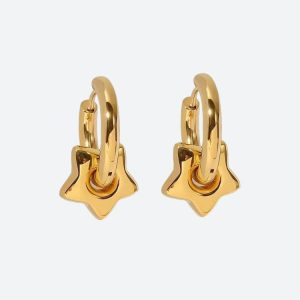 Y2K Star Heart Hoop Earrings