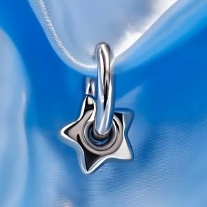 Y2K Star Heart Hoop Earrings