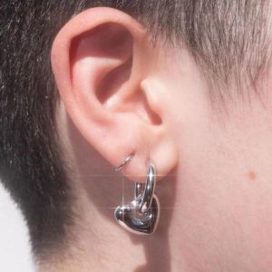 Y2K Star Heart Hoop Earrings