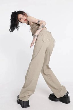 Y2K Star Pockets High Waist Jeans