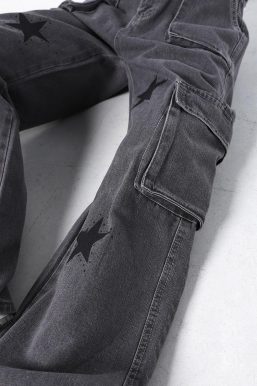 Y2K Star Printed Cargo Pants