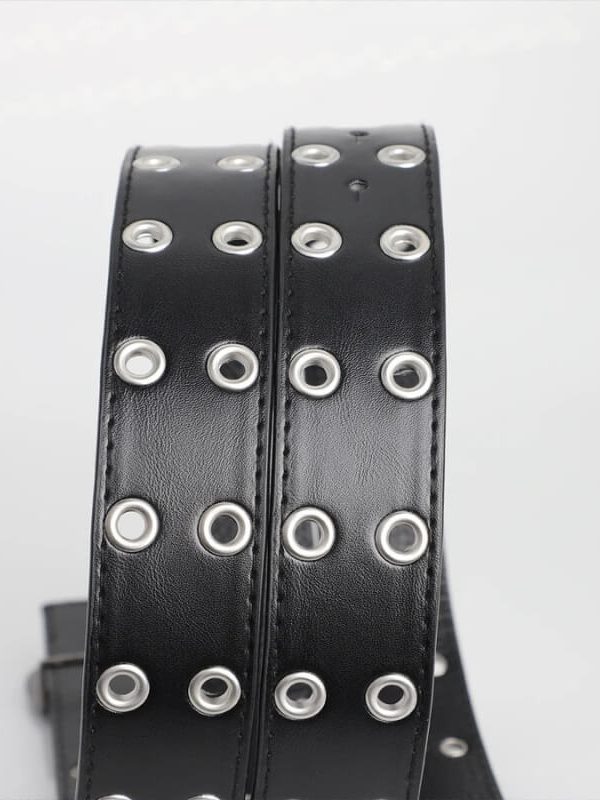 Y2K Star Silver Buckle Belt
