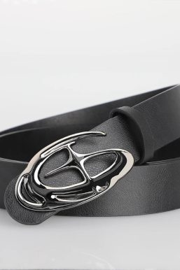 Y2K Star Silver Buckle Belt