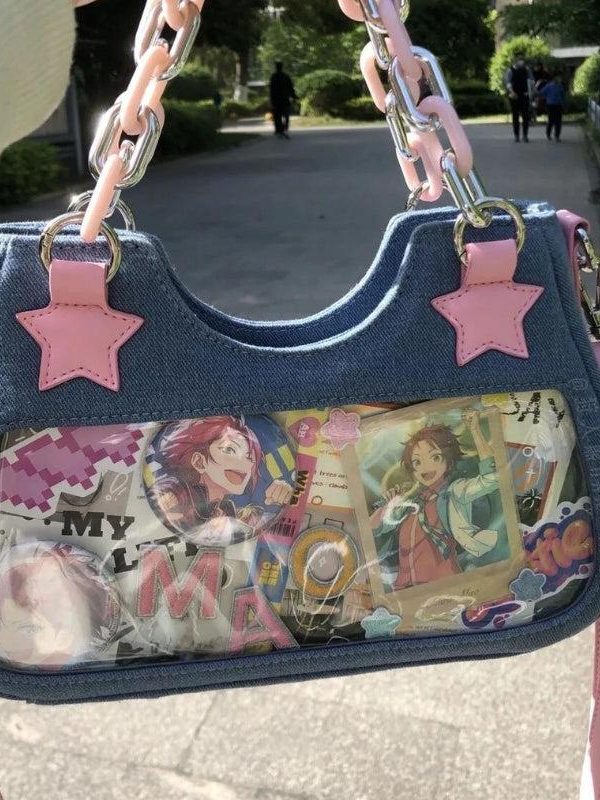 Y2k Star Transparent Denim Bag